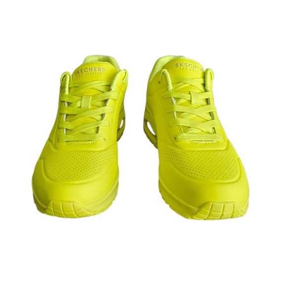 Skechers Women's Lime Yellow Sneakers Sz 9 - Picture 3 of 9